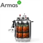 Electric universal autoclave UTEHO Stainless steel A-16E — autoclave with jars