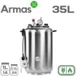 Elektriskais universālais autoklāvs UTEHO A-24E no nerūsējošā tērauda, 35 l