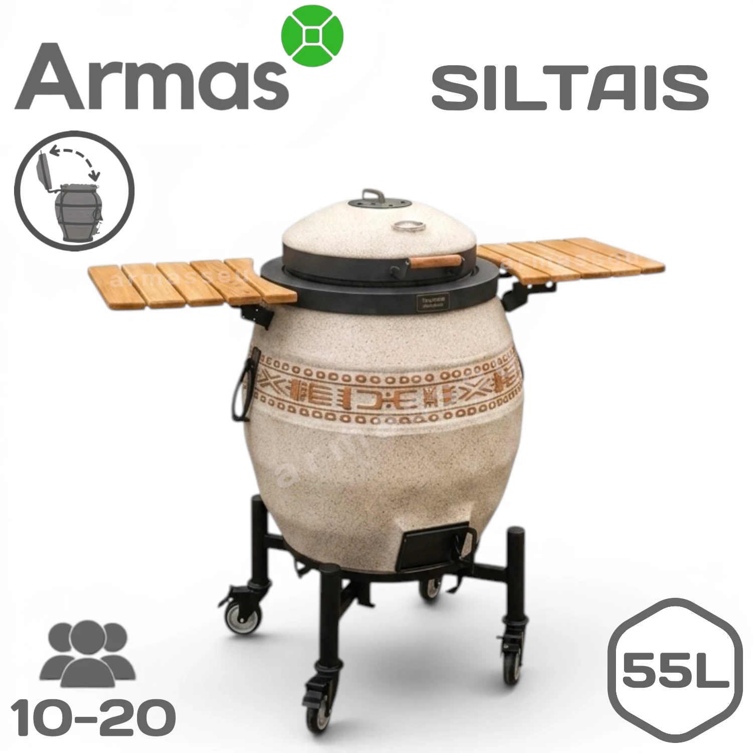 Tandirs SILTAIS ar atvāžamu vāku NEW