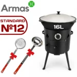 Set with Stove and 16L Uzbek Kazan