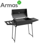 BBQ Grill for 9 Skewers, 3 mm with Thermometer
