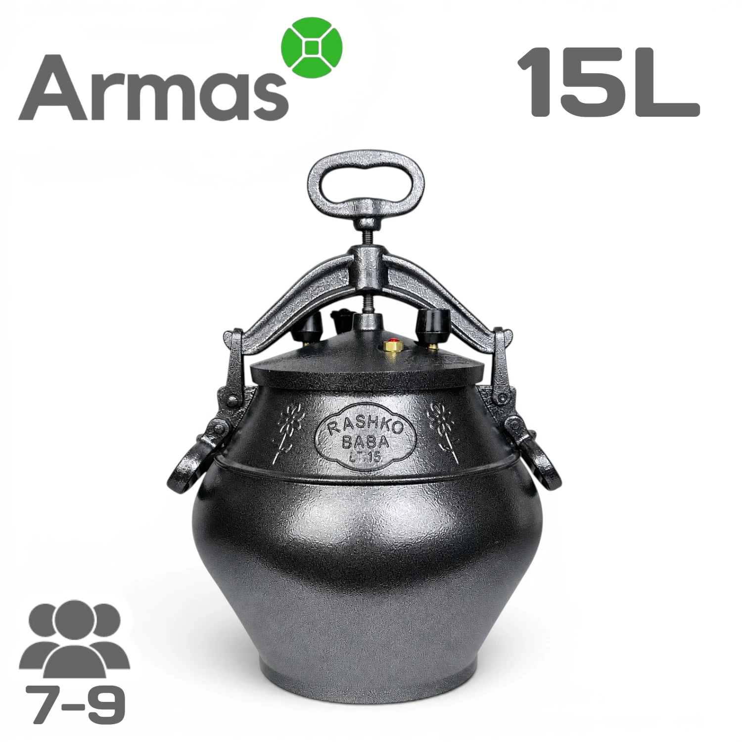 Afgāņu kazans 15L SB melns Rashko Baba