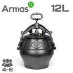 Afgāņu kazans 12L SB melns Rashko Baba