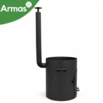 Krāsns kazanam 40-80L ar skursteni D58 cm, 3 mm - Image 3