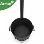Krāsns kazanam 40-80L ar skursteni D58 cm, 3 mm - Image 4