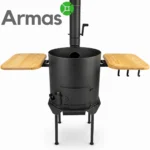 Wooden Side Shelf Set for Stove and Mangal, 2 pcs. - Image 4