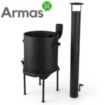 Krāsns kazanam 16–22L ar skursteni D44 cm, 3 mm - Image 3