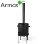 Krāsns kazanam 16–22L ar skursteni D44 cm, 3 mm - Image 6