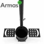 Krāsns kazanam 16–22L ar skursteni D44 cm, 3 mm - Image 33