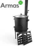 Krāsns kazanam 16–22L ar skursteni D44 cm, 3 mm - Image 36