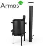 Krāsns kazanam 16–22L ar skursteni D44 cm, 3 mm - Image 4