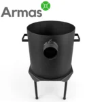 Krāsns kazanam 16–22L ar skursteni D44 cm, 3 mm - Image 12