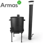 Krāsns kazanam 16–22L ar skursteni D44 cm, 3 mm - Image 5