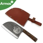 Uzbeku roku darba gaļas cirvis 330/160 - 65G tērauds, koka rokturis - Image 3