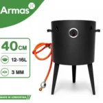 Gāzes krāsns kazanam 12-16L ar 8 kW degli, D40 cm, 3 mm
