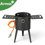 Gāzes krāsns kazanam 12-16L ar 8 kW degli, D40 cm, 3 mm - Image 14
