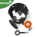 Gāzes krāsns kazanam 12-16L ar 8 kW degli, D40 cm, 3 mm - Image 3