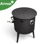 Gāzes krāsns kazanam 12-16L ar 8 kW degli, D40 cm, 3 mm - Image 10