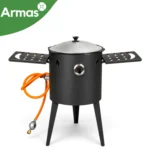 Gāzes krāsns kazanam 12-16L ar 8 kW degli, D40 cm, 3 mm - Image 15